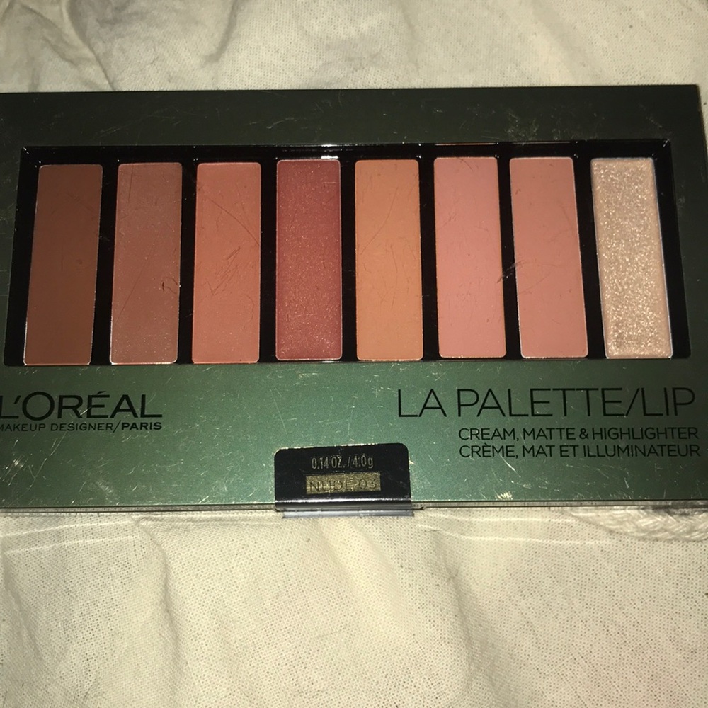 L’Oreal nude lip palette